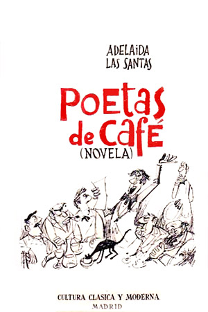 Portada de Poetas de café, de Adelaida Las Santas