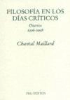 Filosofía en los días críticos
