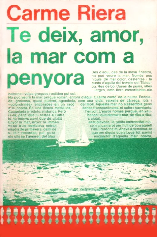 Te deix, amor, la mar com a penyora
