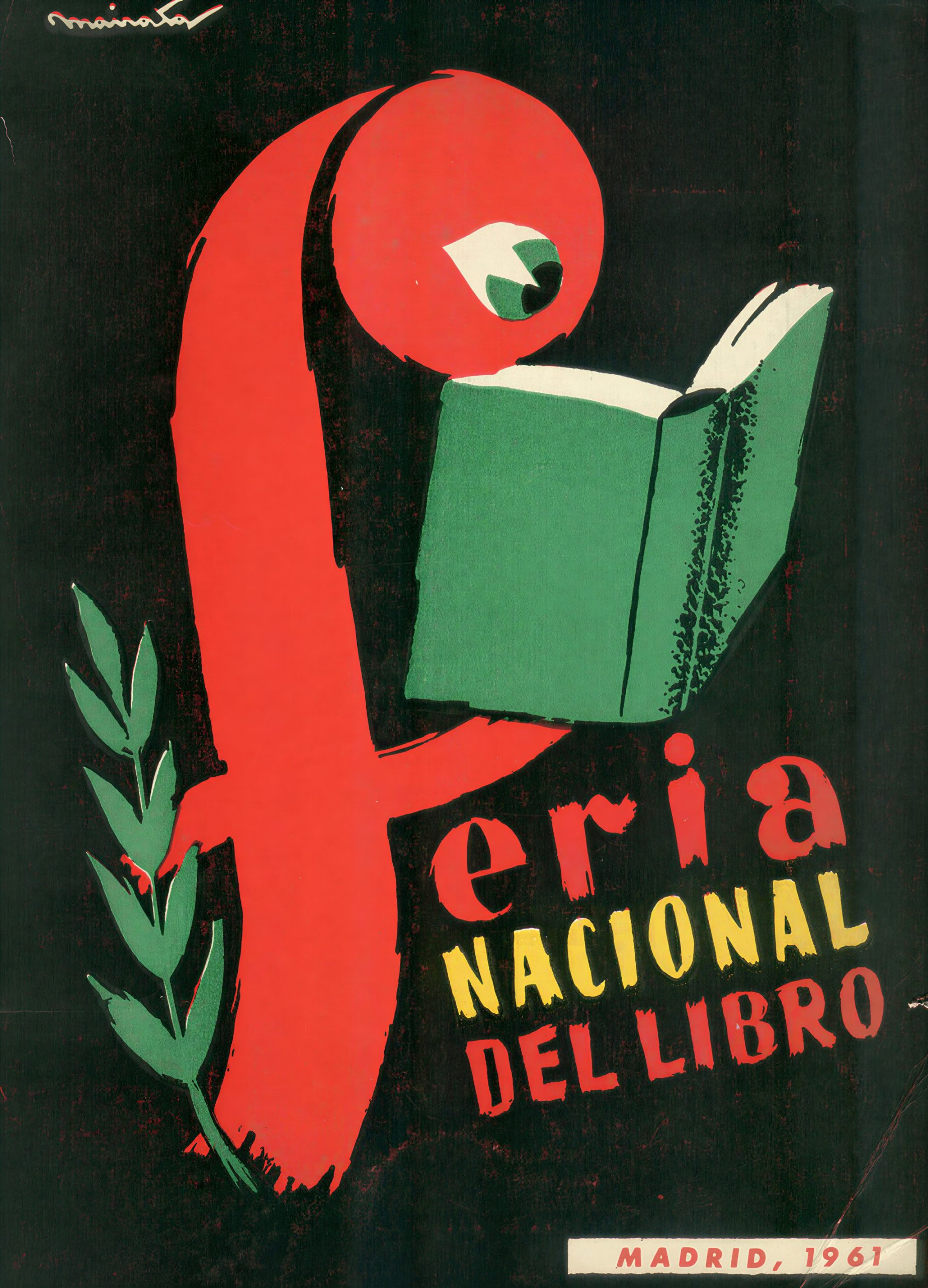Cartel de la Feria del Libro de Madrid 1961
